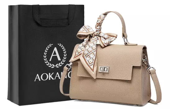 AOKANG Женская сумка, Тренч серый