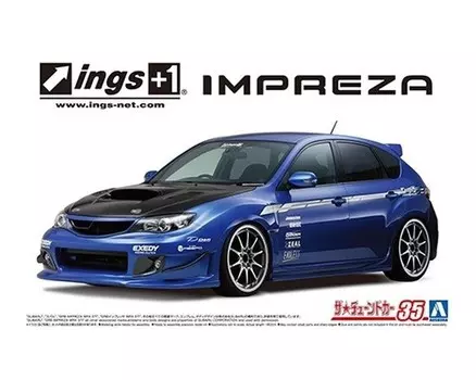 Aoshima 05875 1/24 TC#35 Ings GRB Impreza WRX STI '07 (Subaru) Inna marka