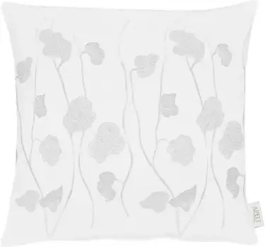 АПЕЛЬТ декоративная подушка "1113", чехол с наполнителем, 1 шт APELT 45х45 см, серебристый/белый
