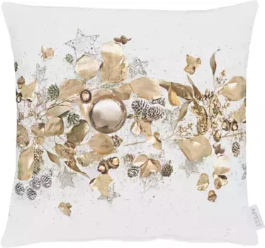 АПЕЛЬТ декоративная подушка "1508", чехол без наполнения, 1 шт APELT 46х46 см, золотой