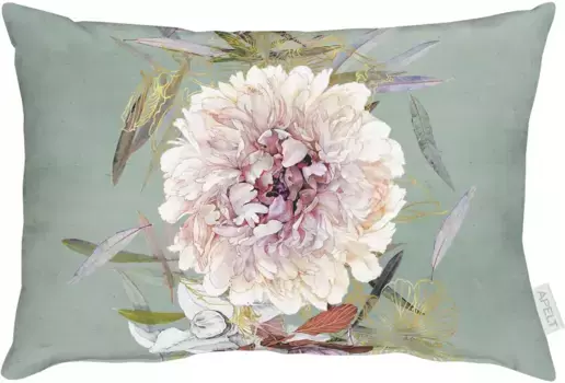 АПЕЛЬТ декоративная подушка "1606", чехол с наполнителем, 1 шт APELT 48х48 см, зеленый