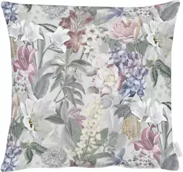 АПЕЛЬТ декоративная подушка "1607", чехол на подушку с наполнителем, 1 шт APELT 48х48 см, серый