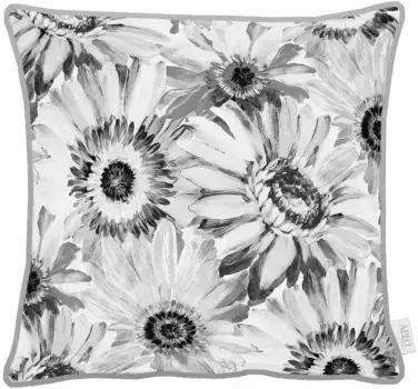 АПЕЛЬТ декоративная подушка "1700", чехол с наполнителем, 1 шт APELT 58х58 см, белый/черный