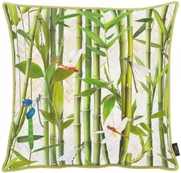 АПЕЛЬТ декоративная подушка "1702", чехол на подушку с наполнителем, 1 шт APELT 48х48 см, зеленый