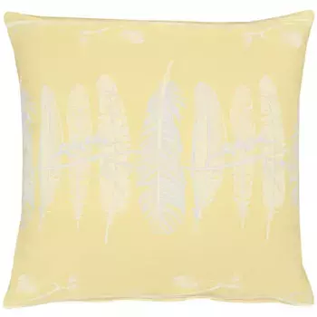 АПЕЛЬТ декоративная подушка "2207", чехол без наполнения, 1 шт APELT 46х46 см, цвет gelb + bedruckt-Ranken