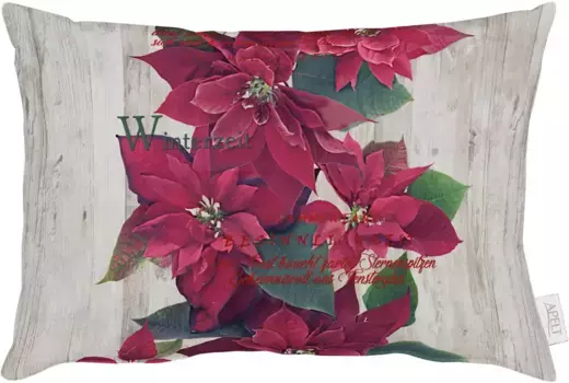 АПЕЛЬТ декоративная подушка "2600", чехол с наполнителем, 1 шт APELT 35х50 см, красный/зеленый