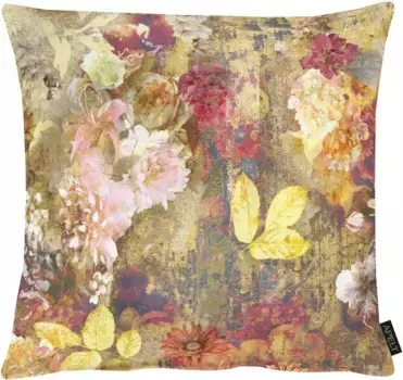 АПЕЛЬТ декоративная подушка "2710", чехол без наполнения, 1 шт APELT 49х49 см, зеленый/оранжевый/терракотовый