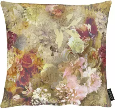 АПЕЛЬТ декоративная подушка "2710", чехол с наполнителем, 1 шт APELT 39х39 см, зеленый/оранжевый/терракотовый