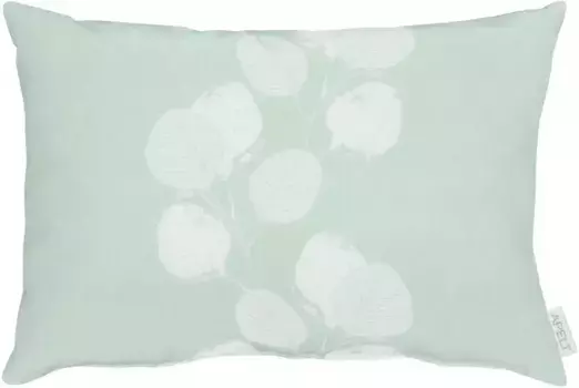 АПЕЛЬТ декоративная подушка "2717", чехол с наполнителем, 1 шт APELT 45х45 см, белый/бирюзовый