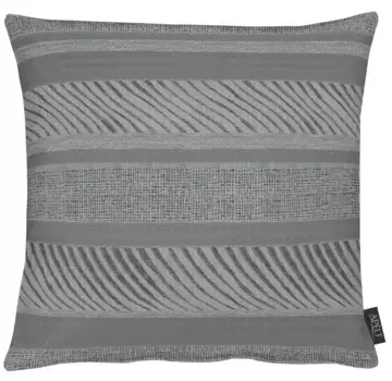 АПЕЛЬТ декоративная подушка "2904", чехол без наполнения, 1 шт APELT 46х46 см, цвет anthrazit + gestreift