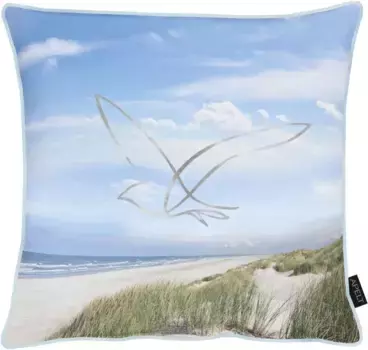 АПЕЛЬТ декоративная подушка "3978", чехол с наполнителем, 1 шт APELT 33х45 см, синий/розовый