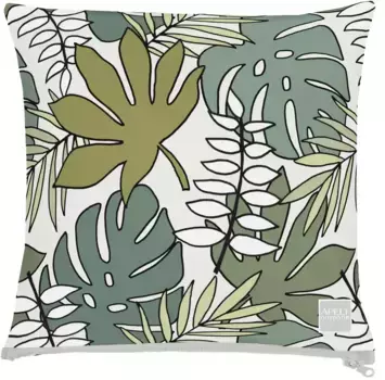АПЕЛЬТ декоративная подушка "3984", (1 шт.), чехол на подушку с наполнителем, 1 шт APELT 48х48 см, зеленый