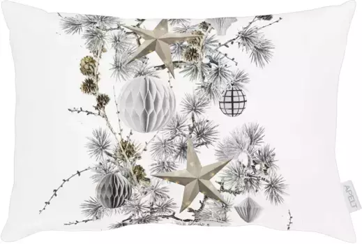 АПЕЛЬТ декоративная подушка "4641", чехол с наполнителем, 1 шт APELT 35х50 см, коричневый/серый/белый