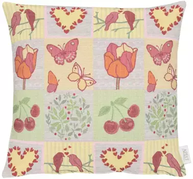 АПЕЛЬТ декоративная подушка "5313", чехол без наполнения, 1 шт APELT 46х46 см, цвет gelb/bunt + gemustert