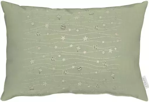 АПЕЛЬТ декоративная подушка "6301" APELT 48х48 см, золотой/зеленый