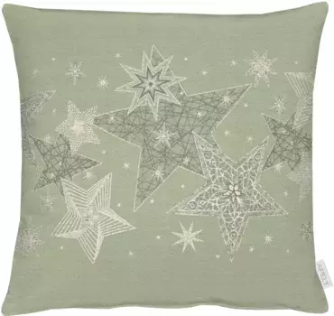 АПЕЛЬТ декоративная подушка "6303" APELT 48х48 см, золотой/зеленый