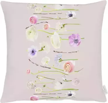 АПЕЛЬТ декоративная подушка "6403", с ранункулюсом, чехол без наполнителя, 1 шт APELT 46х46 см, розовый