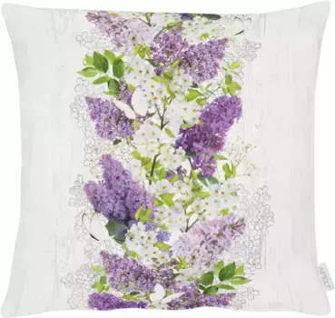 АПЕЛЬТ декоративная подушка "6404", чехол с наполнителем, 1 шт APELT 48х48 см, лиловый