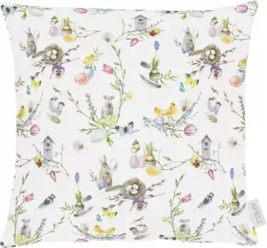 АПЕЛЬТ декоративная подушка "6445", чехол с наполнителем, 1 шт APELT 39х39 см, цвет bunt/wei + bedruckt