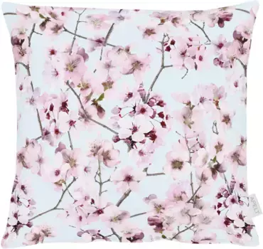 АПЕЛЬТ декоративная подушка "6450", чехол без наполнения, 1 шт APELT 40х40 см, синий/розовый