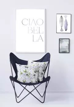 АПЕЛЬТ декоративная подушка "6523", чехол с наполнителем, 1 шт APELT 39х39 см, синий