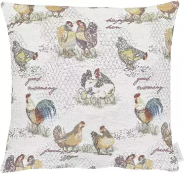 АПЕЛЬТ декоративная подушка "6902", чехол без наполнения, 1 шт APELT 40х40 см, цвет natur/bunt + gemustert