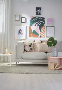 АПЕЛЬТ декоративная подушка "7312", чехол без наполнения, 1 шт APELT 46х46 см, цвет apricot + gemustert