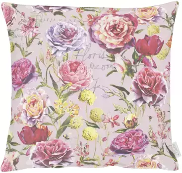 АПЕЛЬТ декоративная подушка "7701", с цветочным узором, чехол без наполнения, 1 шт APELT 49х49 см, розовый