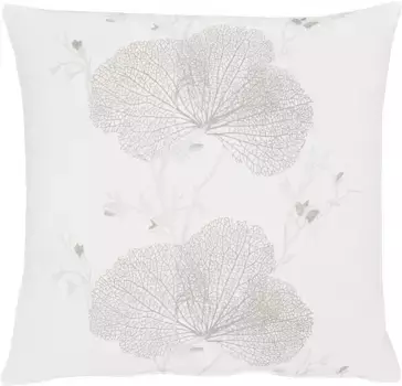 АПЕЛЬТ декоративная подушка "7903 Лофт Мета", чехол без наполнения, 1 шт APELT 46х46 см, белый/серебристый
