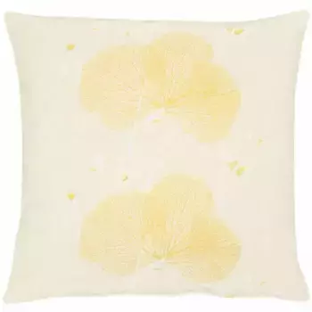 АПЕЛЬТ декоративная подушка "7903 Лофт Мета", чехол без наполнения, 1 шт APELT 46х46 см, белый/желтый
