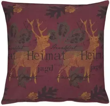 АПЕЛЬТ декоративная подушка "7916 45x45", чехол с наполнителем, 1 шт APELT 45х45 см, цвет beere + gemustert