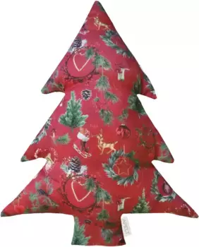 АПЕЛЬТ декоративная подушка "9528", с наполнителем APELT 37х50 см, красный/зеленый