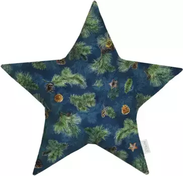 АПЕЛЬТ декоративная подушка "9530", с наполнителем APELT 44х44 см, зеленый/синий