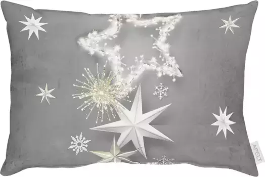 АПЕЛЬТ декоративная подушка "9598", чехол с наполнителем, 1 шт APELT 35х50 см, серый