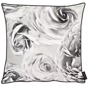 АПЕЛЬТ декоративная подушка "Анаис", чехол без наполнения, 1 шт APELT 59х59 см, черный/белый