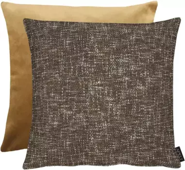 АПЕЛЬТ декоративная подушка "Андиамо", чехол на подушку двусторонний с наполнителем, 1 шт APELT 45х45 см, коричневый