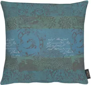 АПЕЛЬТ декоративная подушка "чехол", чехол без наполнения, 1 шт APELT 40х40 см, цвет petrol + bedruckt