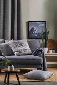 АПЕЛЬТ декоративная подушка "Галифакс", чехол с наполнителем, 1 шт APELT 58х58 см, черный/белый