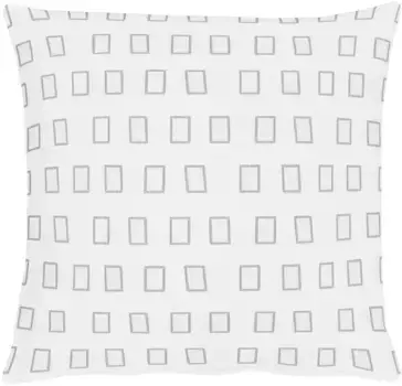 АПЕЛЬТ декоративная подушка "Кобыла", чехол с наполнителем, 1 шт APELT 48х48 см, серый/белый