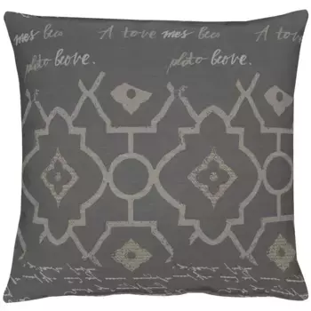 АПЕЛЬТ декоративная подушка "Лирика", чехол без наполнения, 1 шт APELT 49х49 см, темно-серый