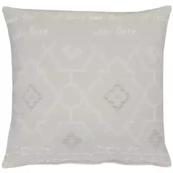 АПЕЛЬТ декоративная подушка "Лирика", чехол на подушку с наполнителем, 1 шт APELT 48х48 см, серый