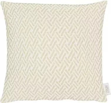 АПЕЛЬТ декоративная подушка "Лодж", чехол на подушку с наполнителем, 1 шт APELT 39х39 см, бежевый