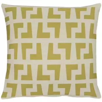 АПЕЛЬТ декоративная подушка "Майами", чехол без наполнения, 1 шт APELT 46х46 см, зеленый