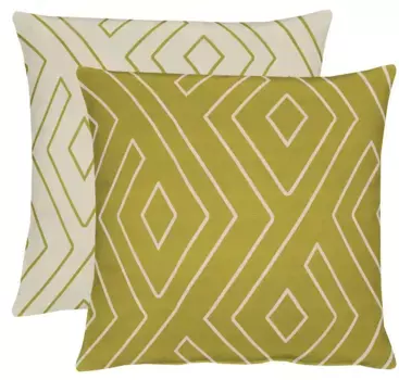 АПЕЛЬТ декоративная подушка "Мистраль", чехол на подушку двусторонний без наполнения, 1 шт APELT 41х61 см, цвет grn/natur + Ornamente