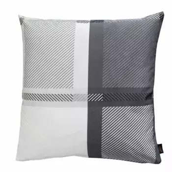 АПЕЛЬТ декоративная подушка «Налон», чехол без наполнителя, 1 шт Apelt, цвет grau/wei/anthrazit + Ornamente