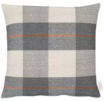 АПЕЛЬТ декоративная подушка "Небраска", чехол с наполнителем, 1 шт APELT 45х45 см, цвет anthrazit/wei + kariert