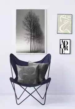 АПЕЛЬТ декоративная подушка "Нова" APELT 45х45 см, цвет anthrazit + gemustert