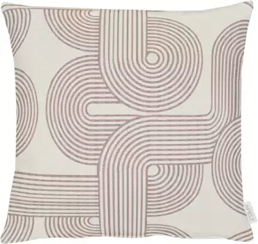 АПЕЛЬТ декоративная подушка "Нова" APELT 45х45 см, цвет natur, rosa + gemustert