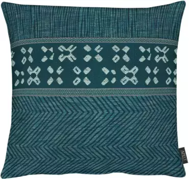 АПЕЛЬТ декоративная подушка "ONTARIO", чехол с наполнителем, 1 шт APELT 35х50 см, цвет petrol + Ornamente