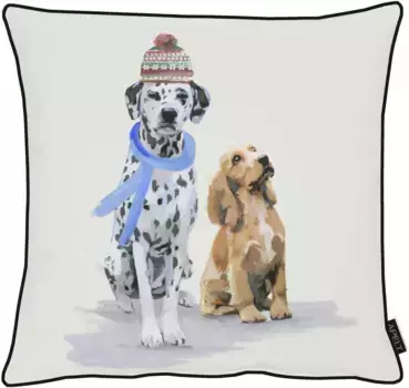 АПЕЛЬТ декоративная подушка "Оскар", (1 шт.) APELT 45х45 см, черный/белый